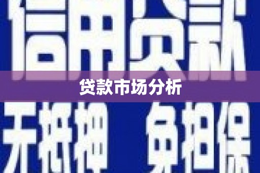 和顺贷款市场分析