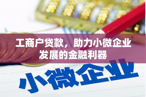 和顺工商户贷款，助力小微企业发展的金融利器