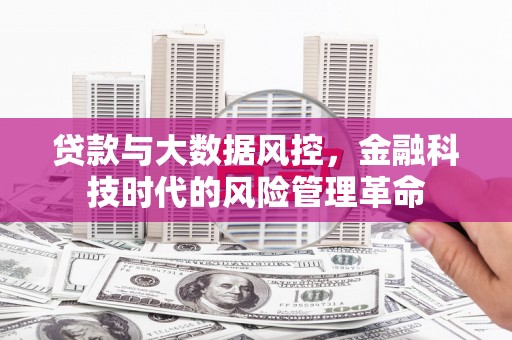 和顺贷款与大数据风控，金融科技时代的风险管理革命
