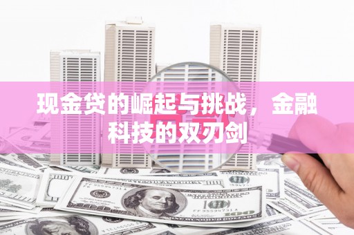 和顺现金贷的崛起与挑战，金融科技的双刃剑