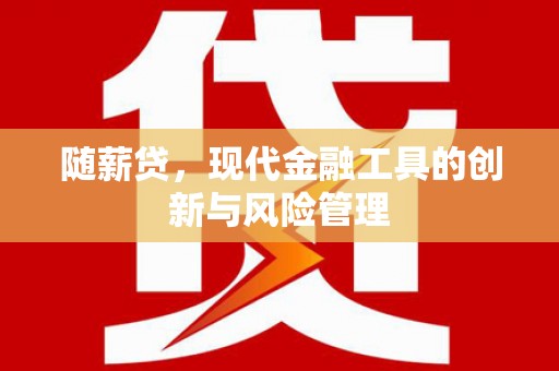 和顺随薪贷，现代金融工具的创新与风险管理