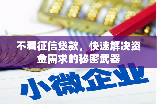 和顺不看征信贷款，快速解决资金需求的秘密武器