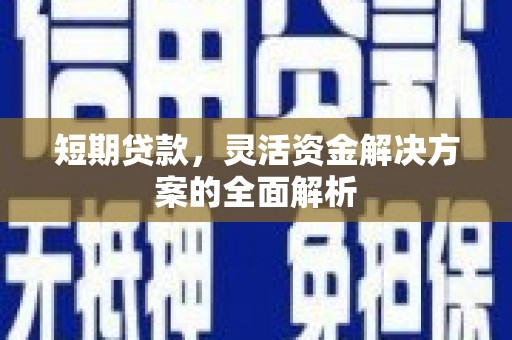 和顺短期贷款，灵活资金解决方案的全面解析