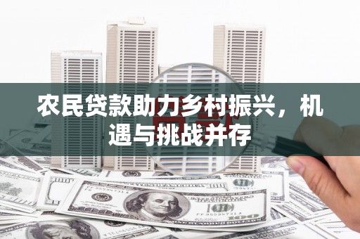 和顺农民贷款助力乡村振兴，机遇与挑战并存