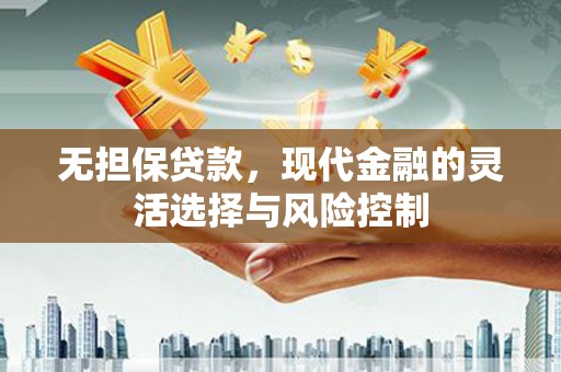 和顺无担保贷款，现代金融的灵活选择与风险控制