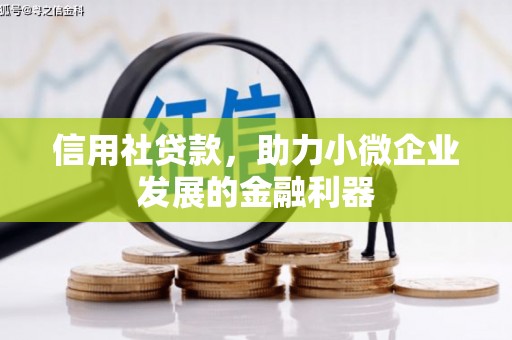 和顺信用社贷款，助力小微企业发展的金融利器