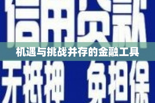 和顺机遇与挑战并存的金融工具