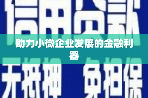 和顺助力小微企业发展的金融利器