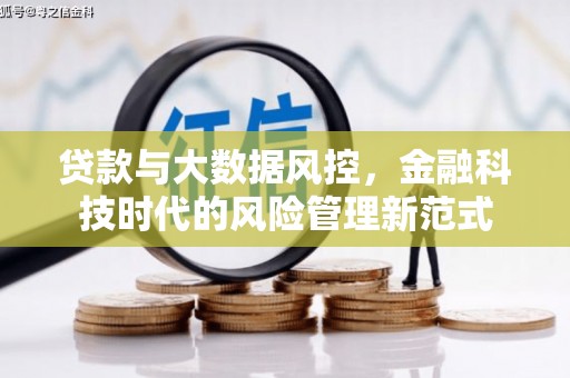 和顺贷款与大数据风控，金融科技时代的风险管理新范式