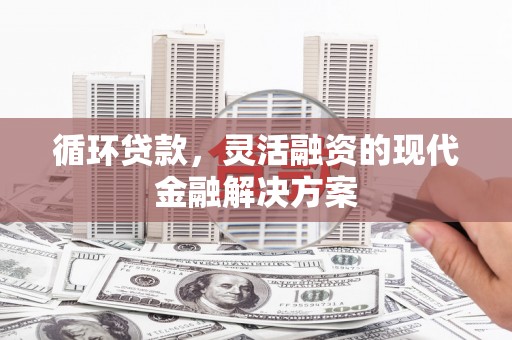 和顺循环贷款，灵活融资的现代金融解决方案