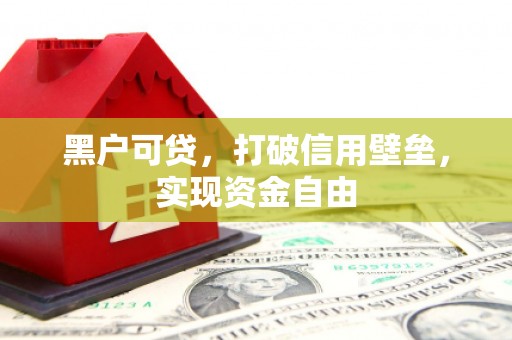 和顺黑户可贷，打破信用壁垒，实现资金自由
