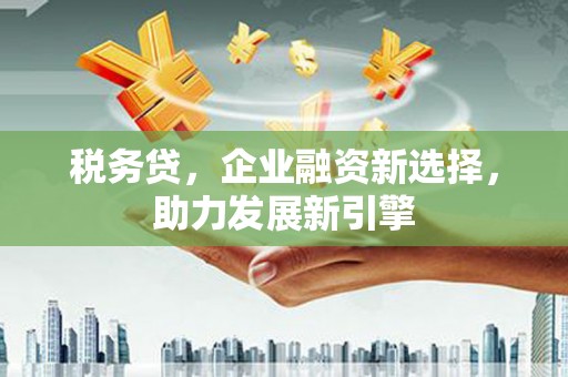 和顺税务贷，企业融资新选择，助力发展新引擎