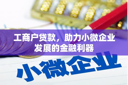 和顺工商户贷款，助力小微企业发展的金融利器