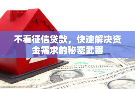和顺不看征信贷款，快速解决资金需求的秘密武器