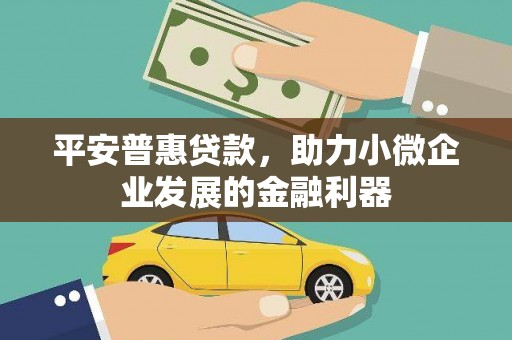和顺平安普惠贷款，助力小微企业发展的金融利器