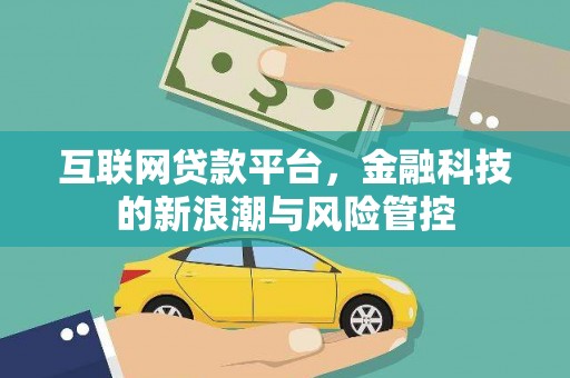 和顺互联网贷款平台，金融科技的新浪潮与风险管控