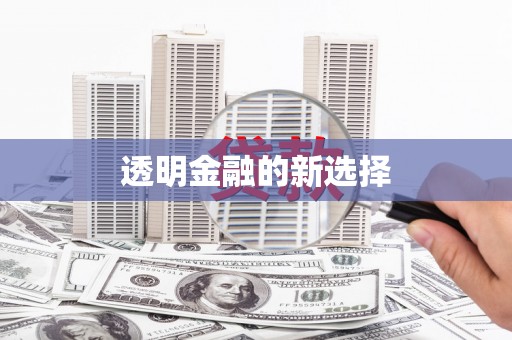 和顺透明金融的新选择