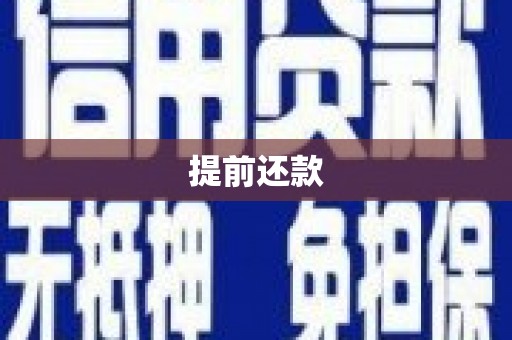 和顺提前还款